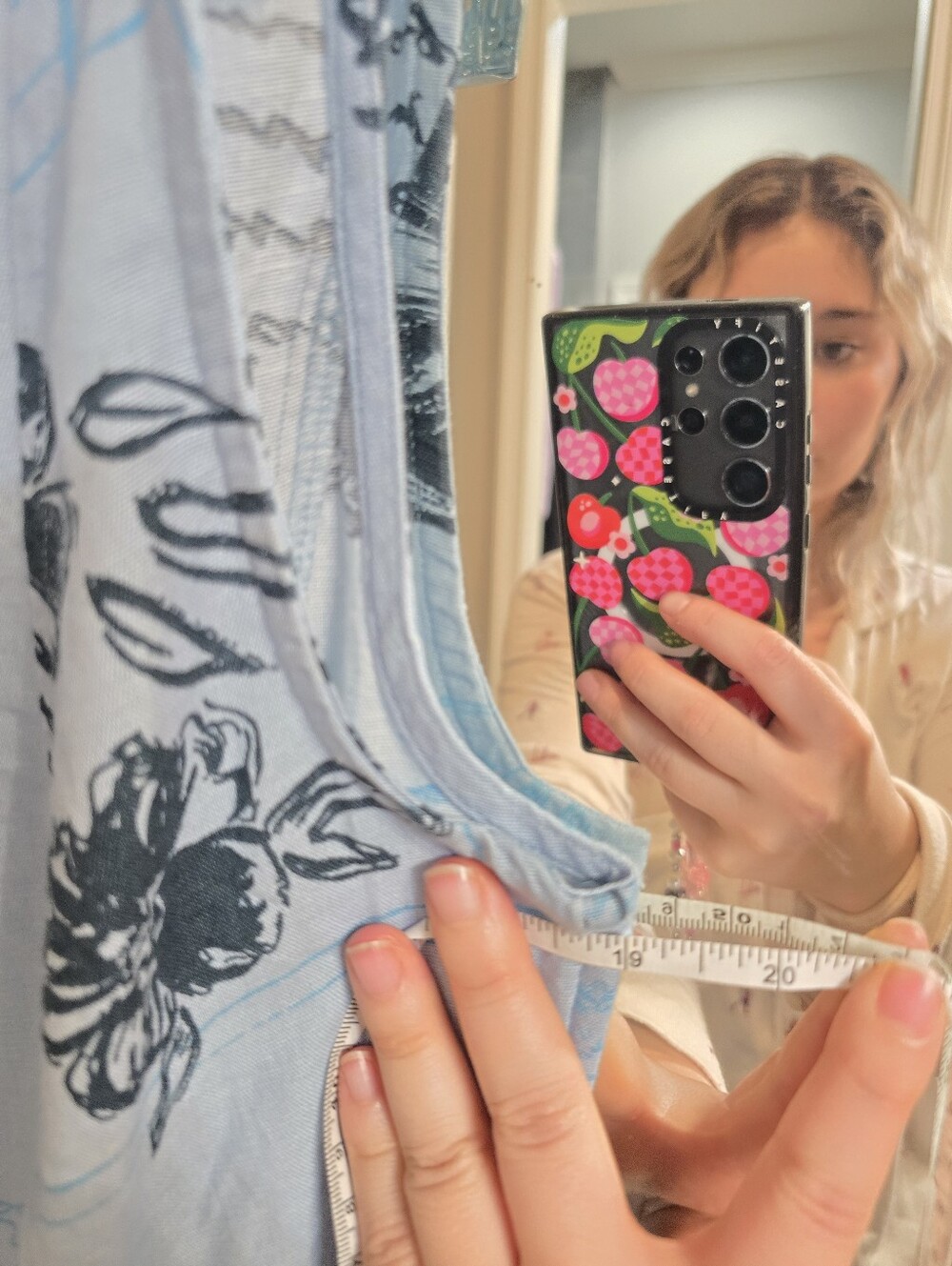 NWT ASOS Linen Cotton Light Blue Floral Print Sleeveless Sundress Medium Summer - Picture 6 of 10